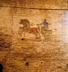 Detalje af en fresco af Unknown